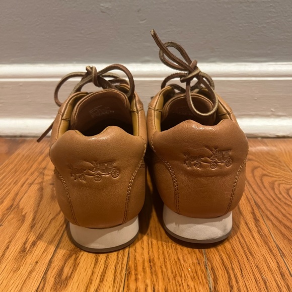 Coach brand, tan sneaker shoes. - Picture 2 of 4